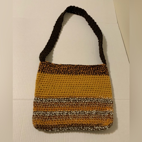 Crossbody Bag Multicolor Handmade Crochet - Picture 8 of 15